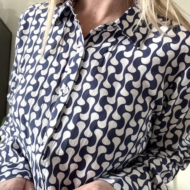 Skjorte Bea Let M�nster viskose XS-XXl