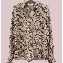 Skjorte Sarah pastel flower 100% viskose S-L