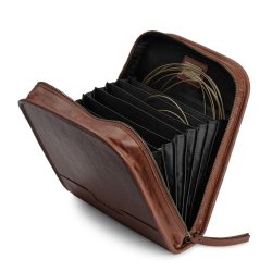 Voss strikke mappe rundpinde l�der