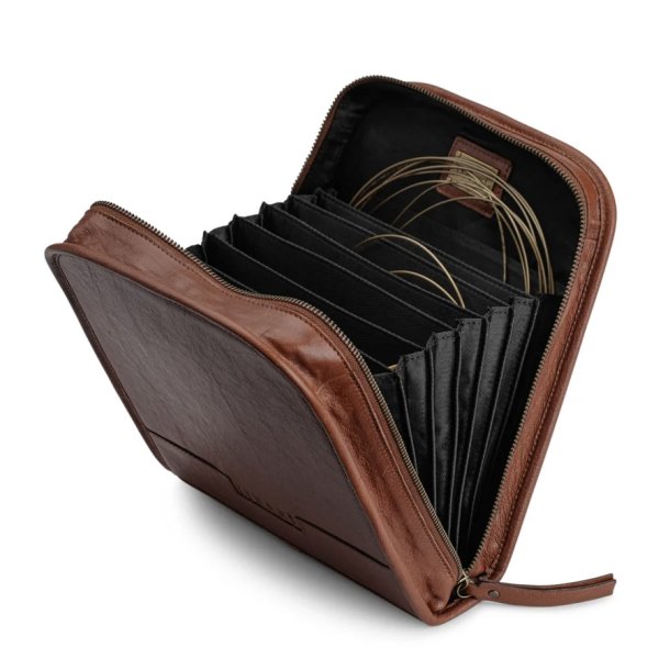 Voss strikke mappe rundpinde l�der