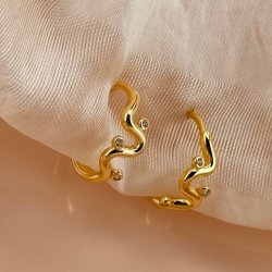 Hoops WAVY Forgyldt slv