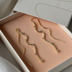 retrde WAVY Forgyldt slv