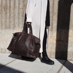 Weekendtaske Butte  washed Skind