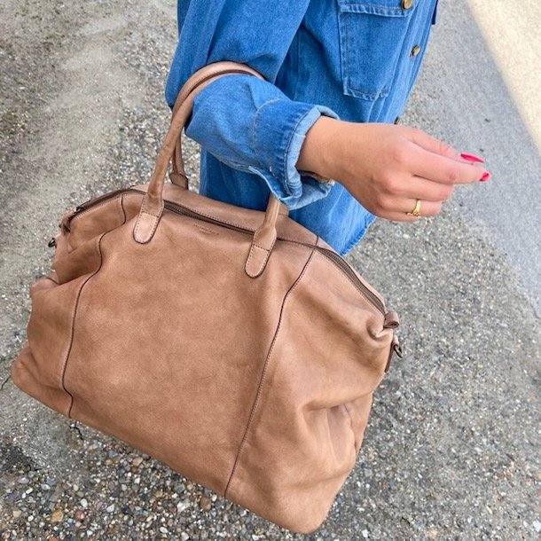 Weekendtaske Butte  washed Skind