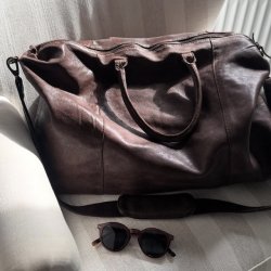 Weekendtaske Butte  washed Skind