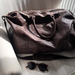 Weekendtaske Butte  washed Skind