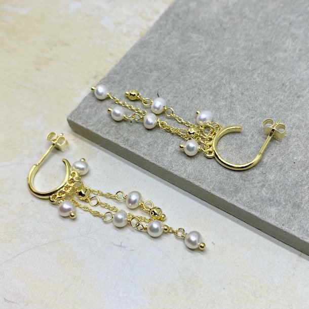 restik creol WENDY m. kde og perler forgyldt