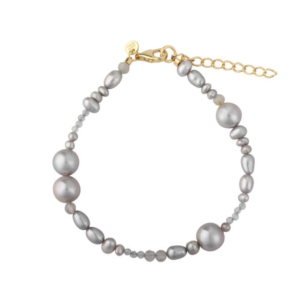 Armb�nd WHISPER PEARL - Forgyldt S�lv
