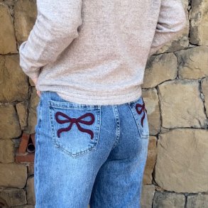 Jeans med wide i benene, Belle 