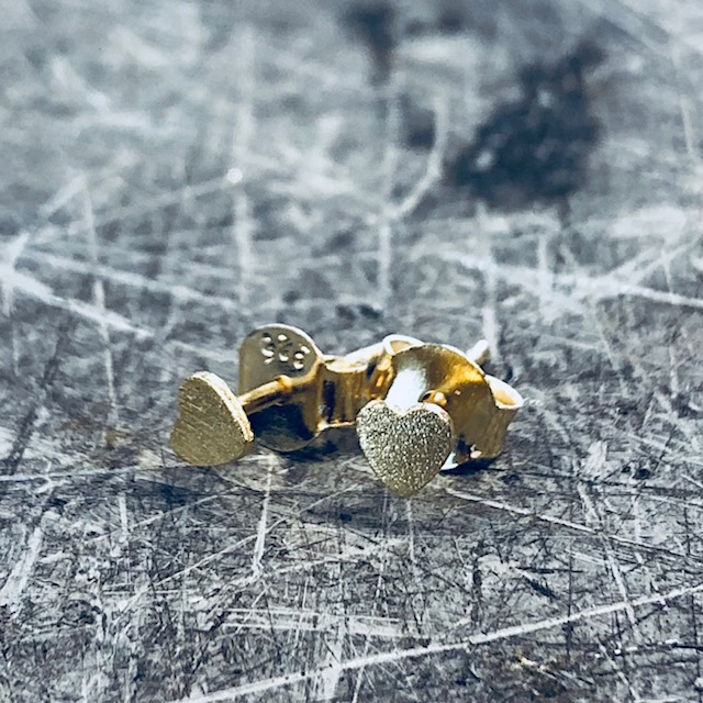 Ørestikker - hjerte 4 mm sølv - Smykker - COW CONCEPT