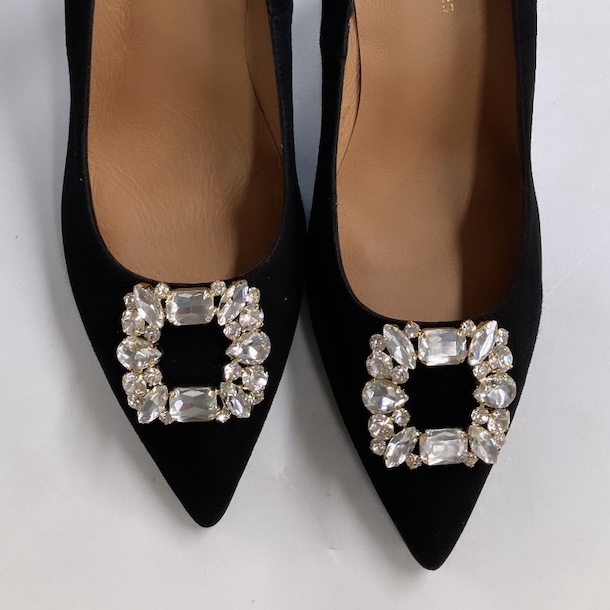 LA Pump sort ruskind str 3641 Sko COW CONCEPT