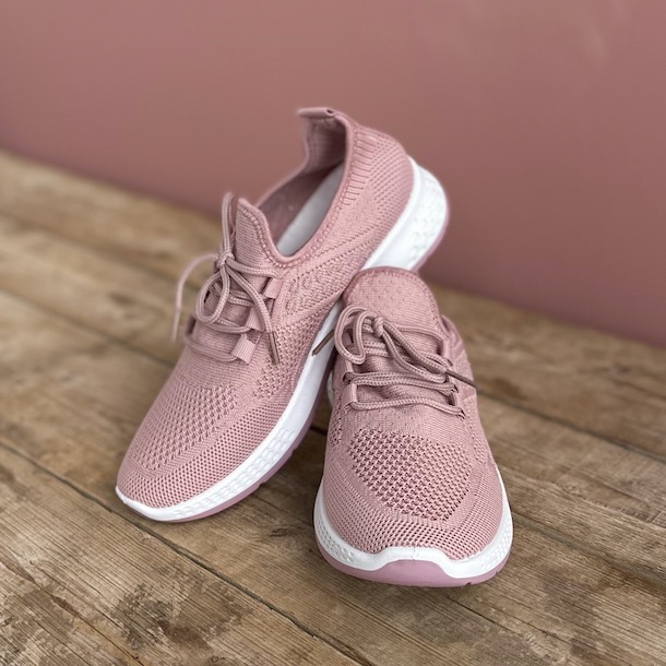 Sommer sneakers rosa med sølv - CONCEPT