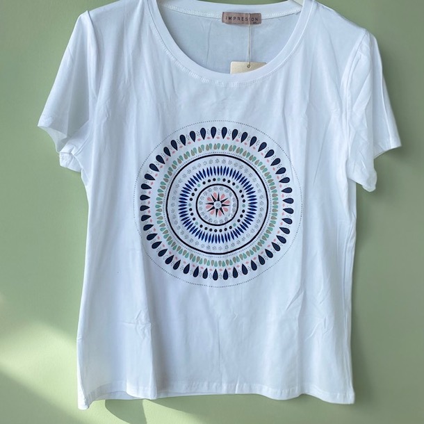 Tshirts mandala motiv Overdele COW CONCEPT